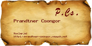 Prandtner Csongor névjegykártya